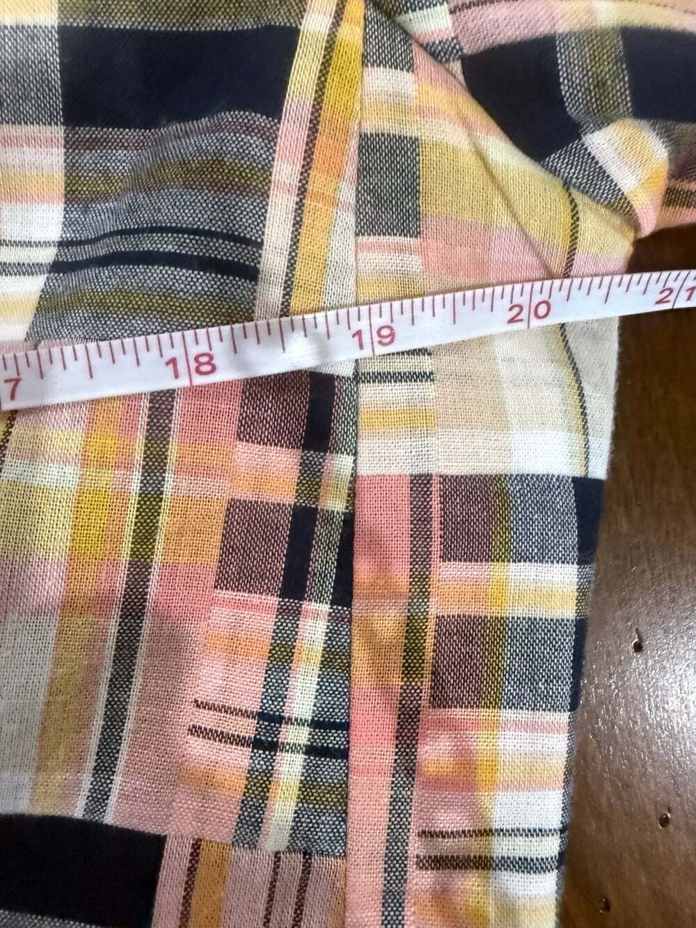 Tommy Hilfiger Patchwork Plaid Blazer Elbow Patches Preppy Academia Sz 10 - Picture 5 of 8